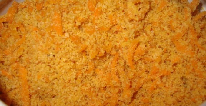 Receita de Farofa de Cenoura