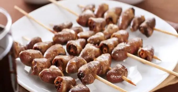 Receita de Coração de Frango Assado