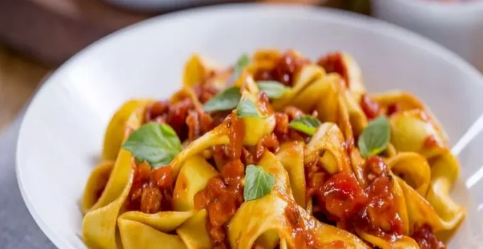 Receita de Talharim com Ragu