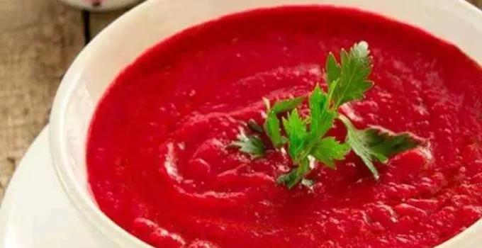 Receita de Sopa de Beterraba
