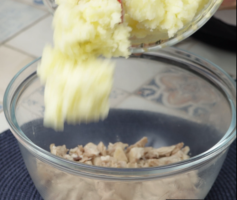 amasse formando um purê