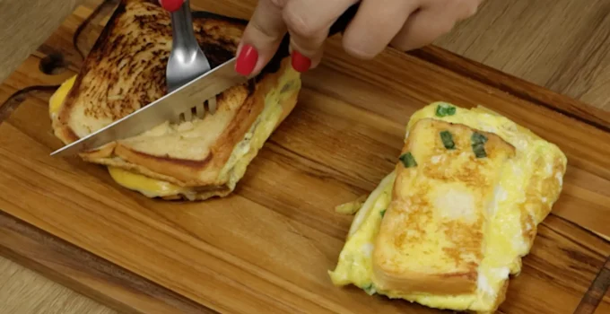 Faça esse sanduíche no seu café da manhã, incrivelmente delicioso!!
